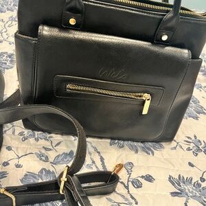 Black and Gold Mini Diaper Bag